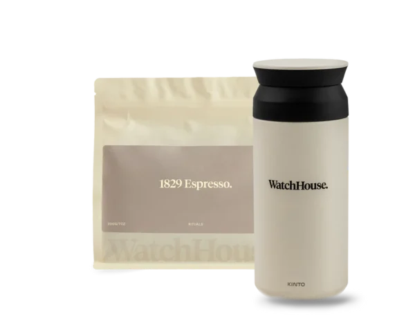 1829 Espresso. x WatchHouse Kinto Travel Tumbler Set.